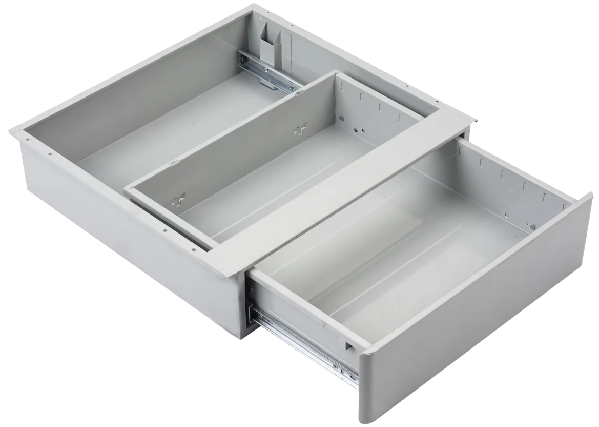 Twinco Standing Desk Storage Organizer Metal Under Desk Drawer Sliding