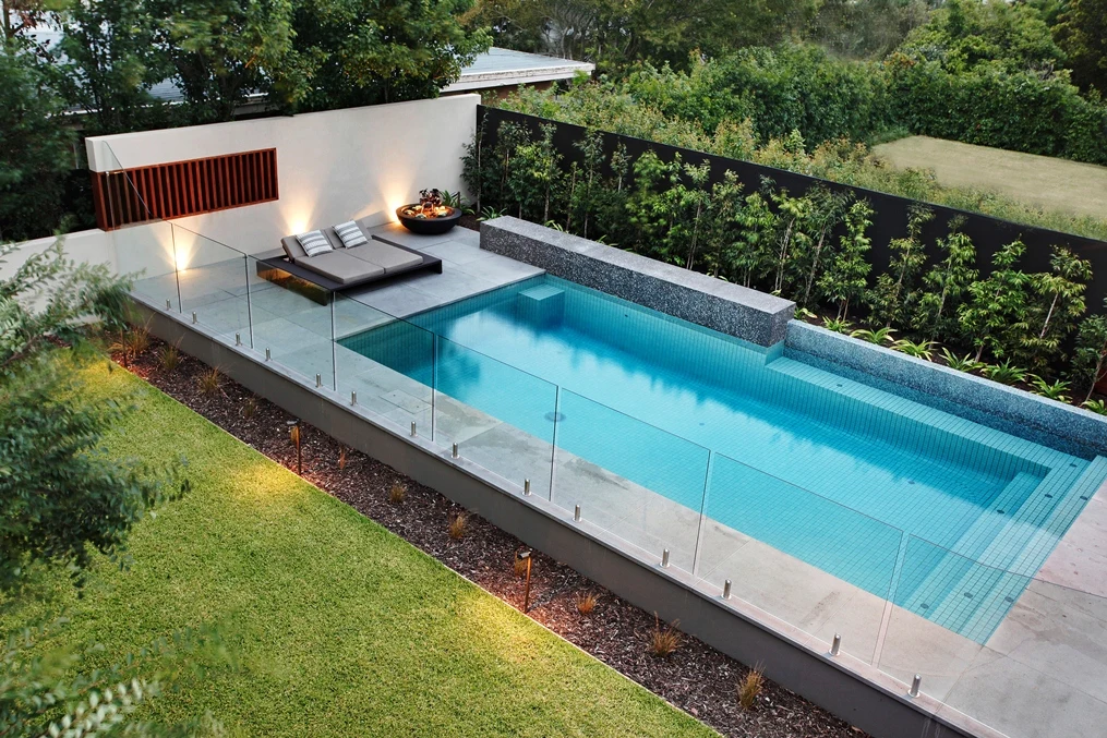 Frameless glass pool fencing Melbourne