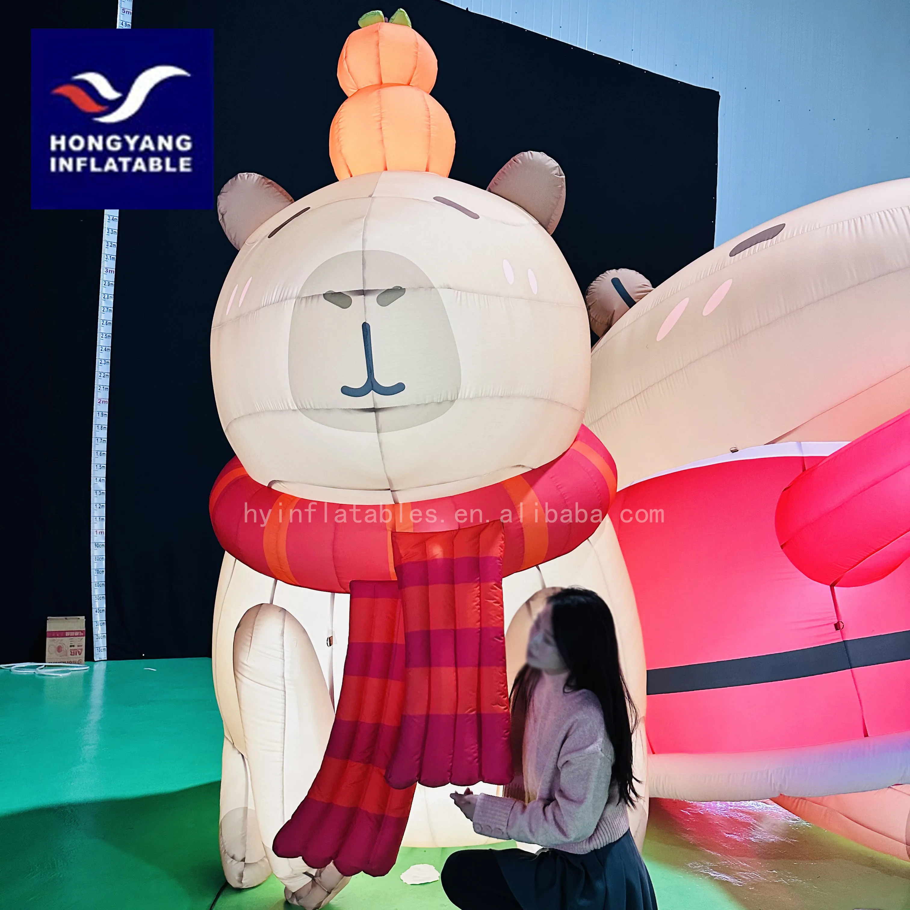 Animal Cute Capybara Cartoon Mascot Cartoon Model Inflatable Capybara ...