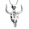 Vikings Charms Pendants stainless steel OX Cow Cattle chain Rope Necklaces