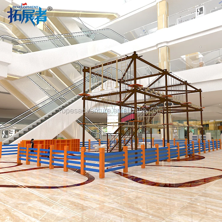 Indoor High Rope Course Playground With Zip Line Buy Indoor Zip Line