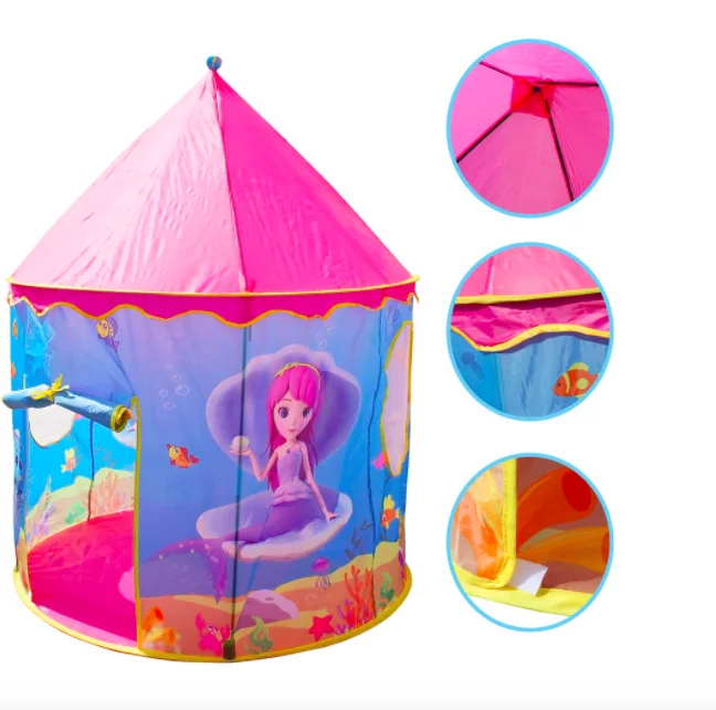 Mermaid Kids Play Tent Indoor Playhouse Under The Sea Kids Tent 
