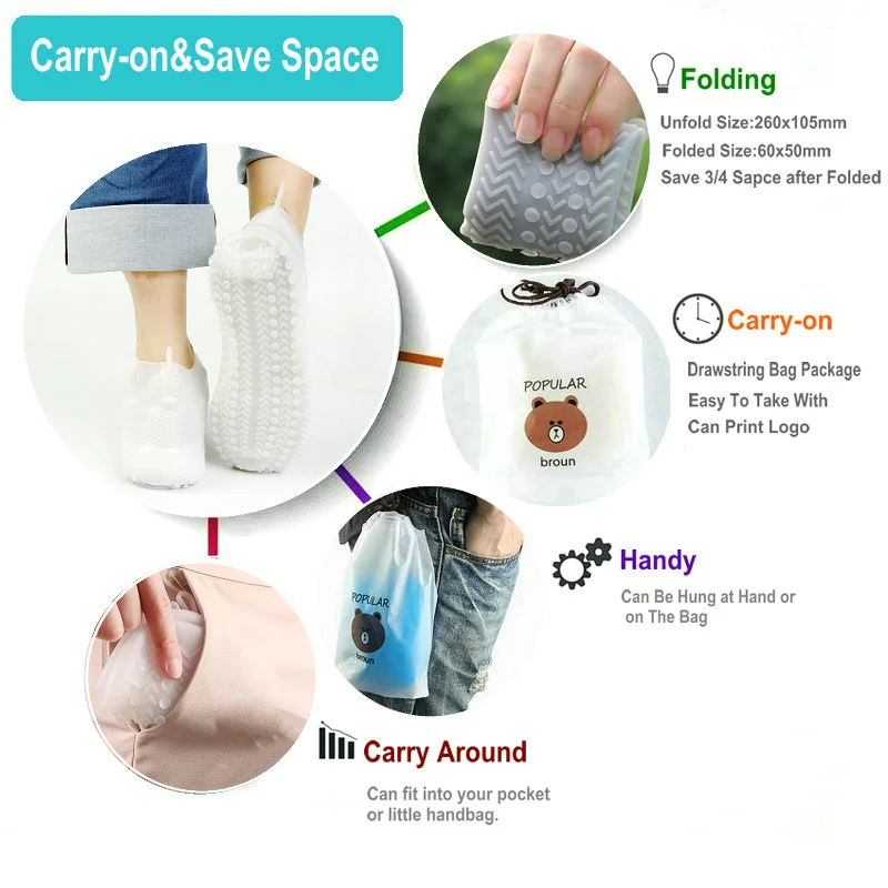 Manufacturer Wholesale New Design Soft pvc waterproof quen shoe cover rain cover for shoes.jpg