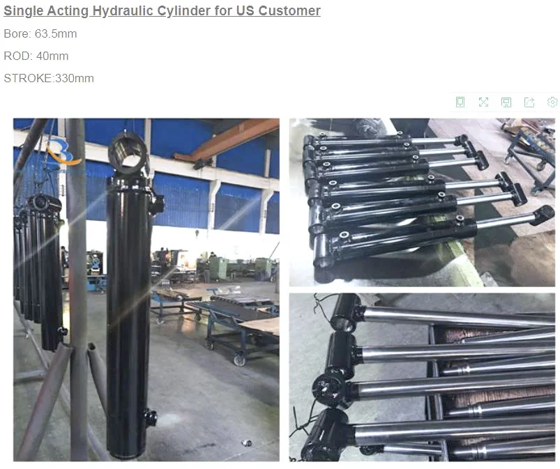 Double Acting Tilt Cylinder Hydraulic Tractor Loader Cylinder Buy