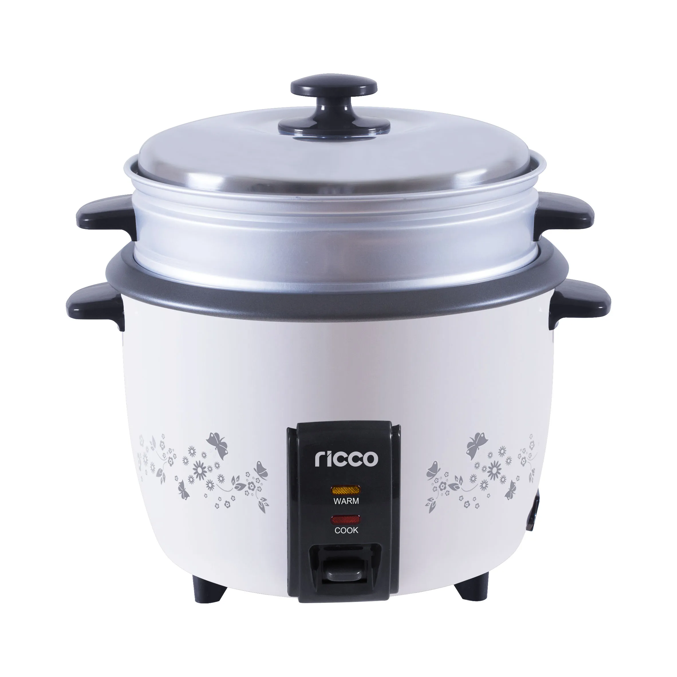 Rice Cooker Small 1-1.5 Cups Uncooked(3 Cups Cooked), Mini Rice 0.3L-White
