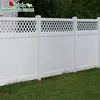 Showtech HIGH QUALITY white vinyl fence panels/fence with lattice top/plastic panels fence