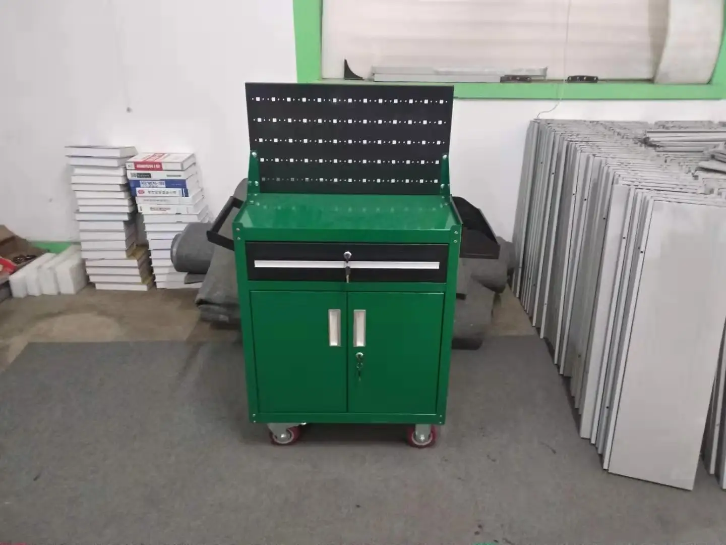 Heavy Duty Car Repair Metal Rolling Tool Storage With Drawers