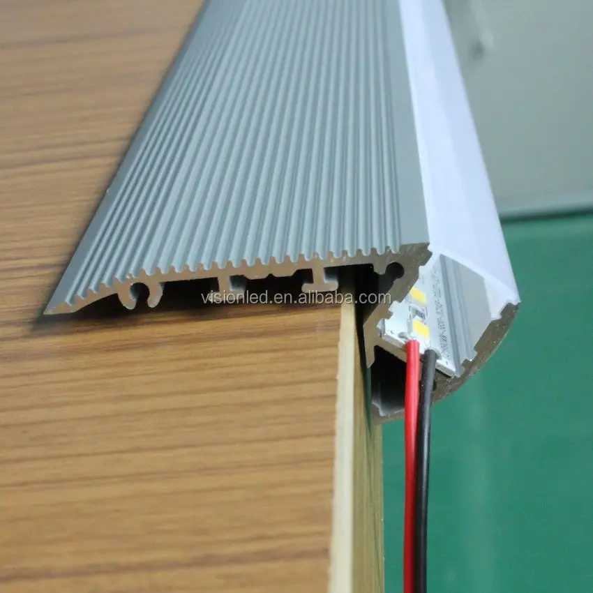 Stairs aluminum profile  for strip light installation, 5meter a lot (5pcs) a lot, 1meter per piece
