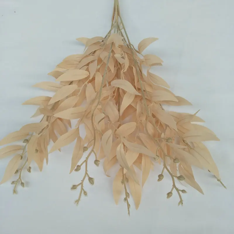 Green Fabric Leaves Factory Wholesale Artificial Willow Leaves