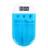 plastic Mini Portable electronic Alarm Pill Box Daily Vitamin Pills digital Reminder Timer pill Box