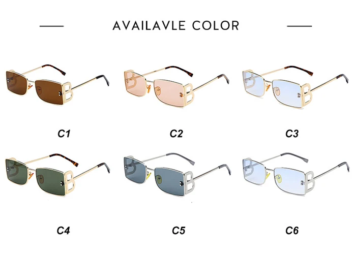 Metal B letter small super high quality new design metal sunglasses sun glasses women men