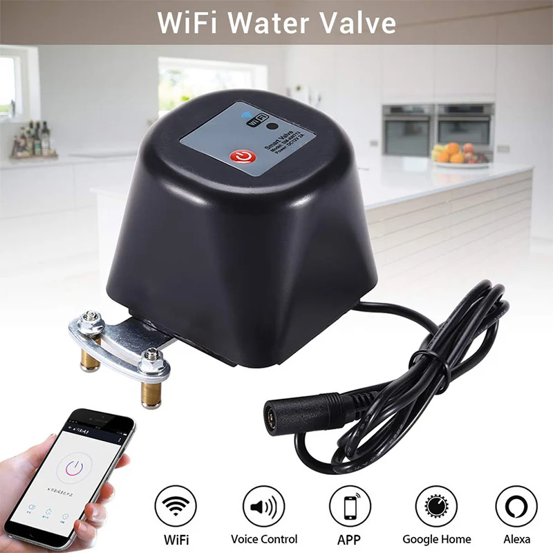  WiFi Smart Water Gas Valve Remotely Controller Works with Tuya Smart Life Amazon Alexa Google Chromecast Home IFTTT