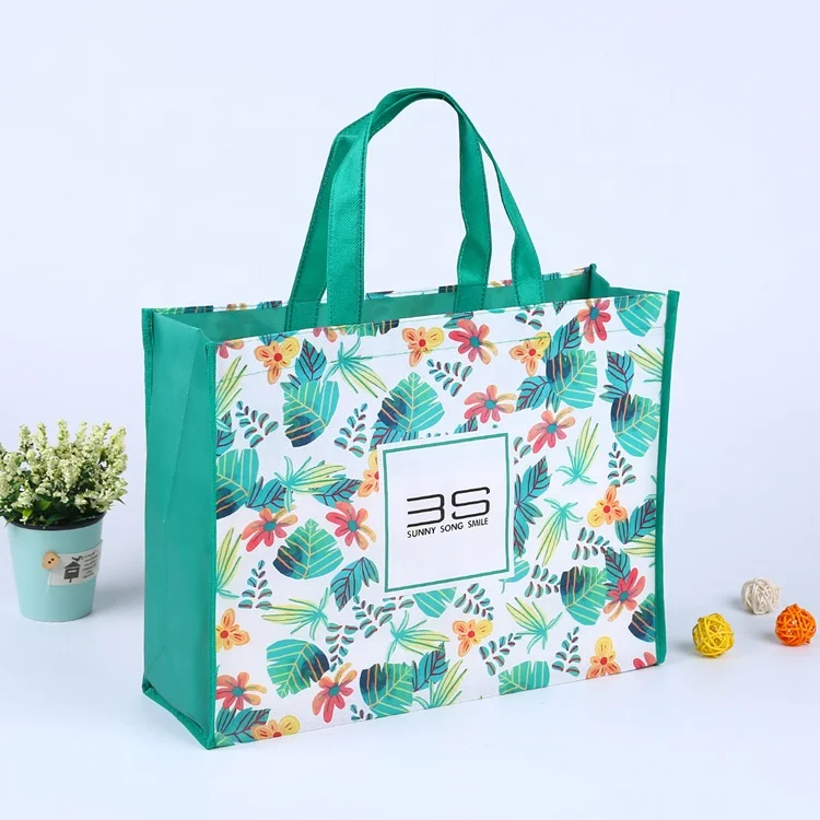 Wholesale Custom Printed Eco Friendly Recycle Reusable Grocery Bag pp ...