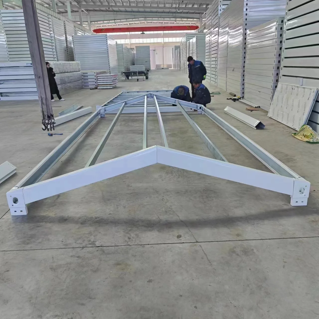 20ft/40ft Prefabricated Frame With Galvanized Steel Frame Detachable ...