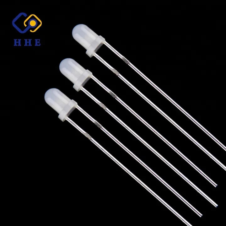 super bright intensity 3mm through hole led 3mm white Green Blue Red Yellow DIODE for indicator