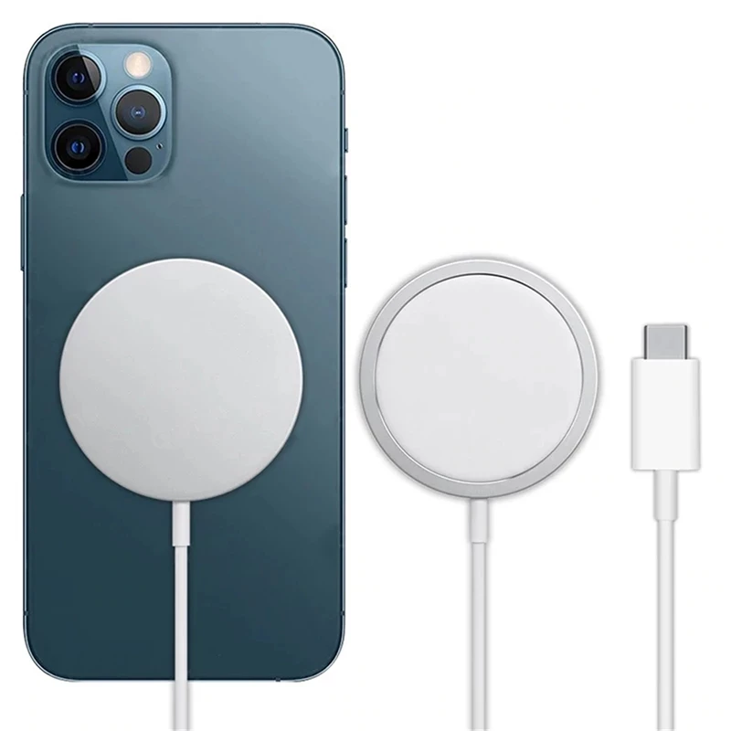 

Magnetic wireless charger New Magnetic 15W Fast Wireless Magnetic Charger For Iphone 12 charger, White/black