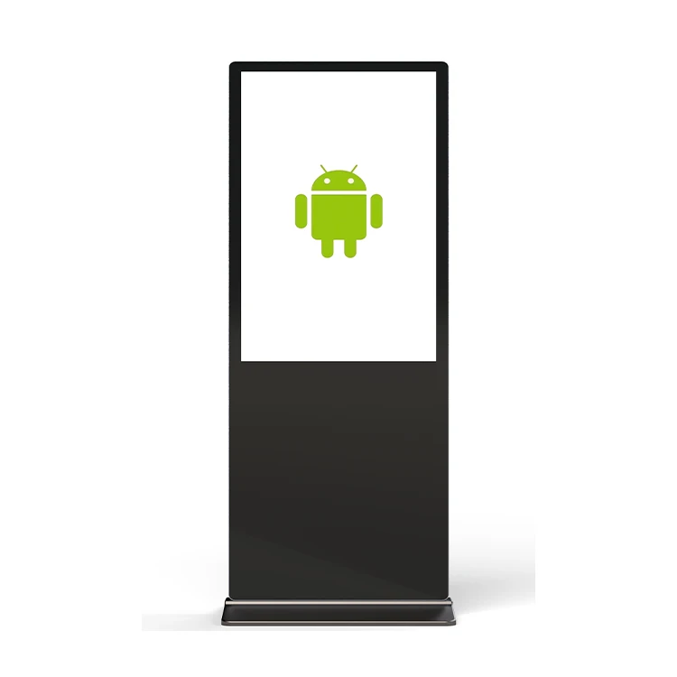 Floor Standing Vertical Tv Touch Screen Kiosk 4k Indoor Advertising ...