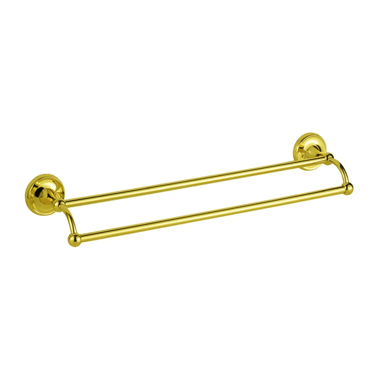 2019 Goldplated Bathroom Accessories Set Glass Shelf Robe Hook Tumbler