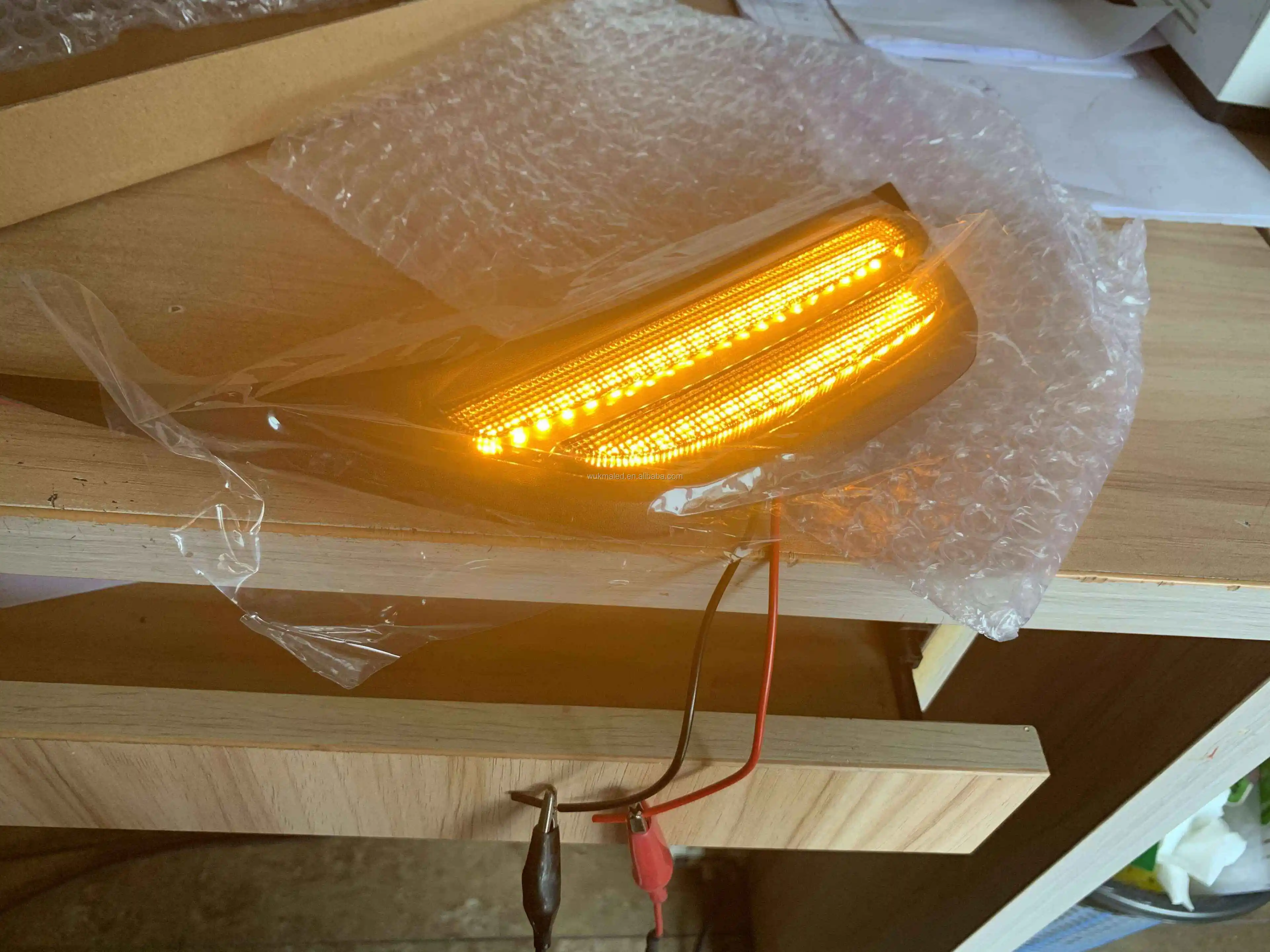 Pair Amber LED Front Fender Side Marker Light Turn Signal Lamp Kit for Jeep Wrangler JL 2018+