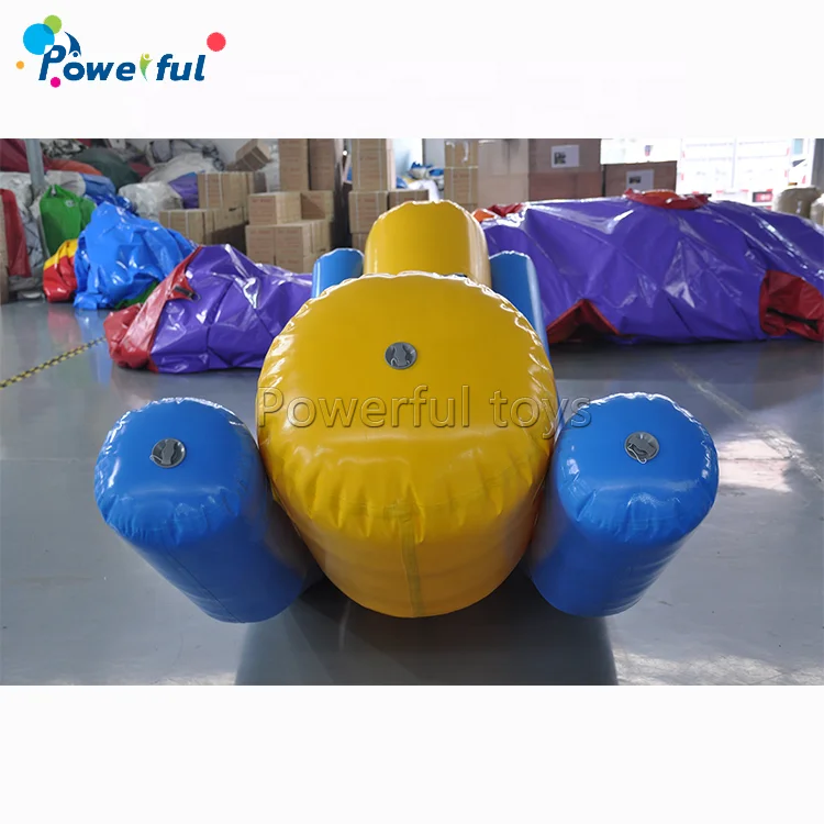 PVC Tarpaulin Inflatable Floating Seesaw Teeterboard Water Game Kids Fun Playing