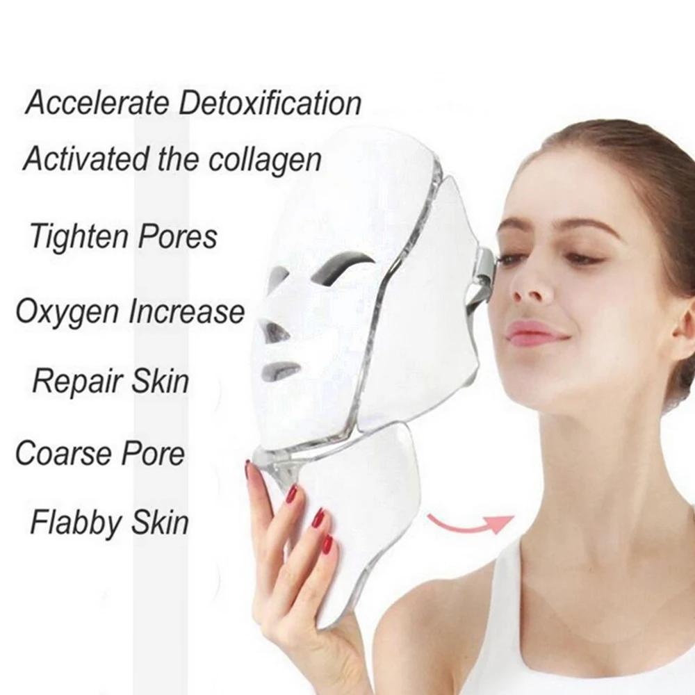 Neck Skin Rejuvenation Anti Acne Wrinkle Beauty Treatment Salon Home Use Newest 3/7 Colors Led Photon Facial Mask.jpg