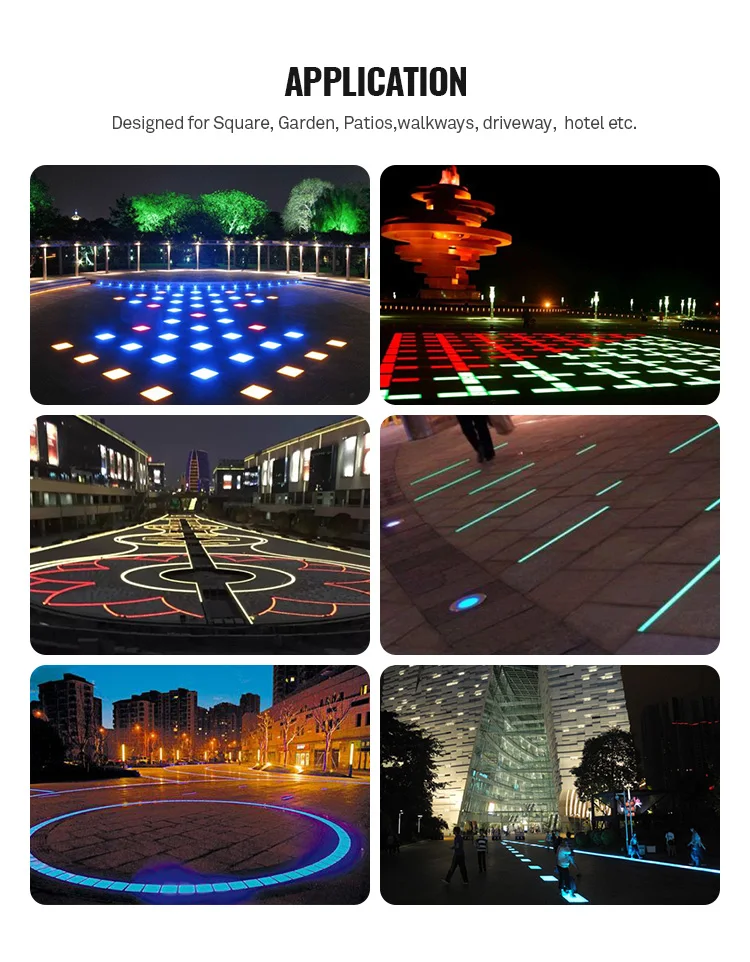 Shenzhen outdoor buried landscape tile lighting IP67 led paver light