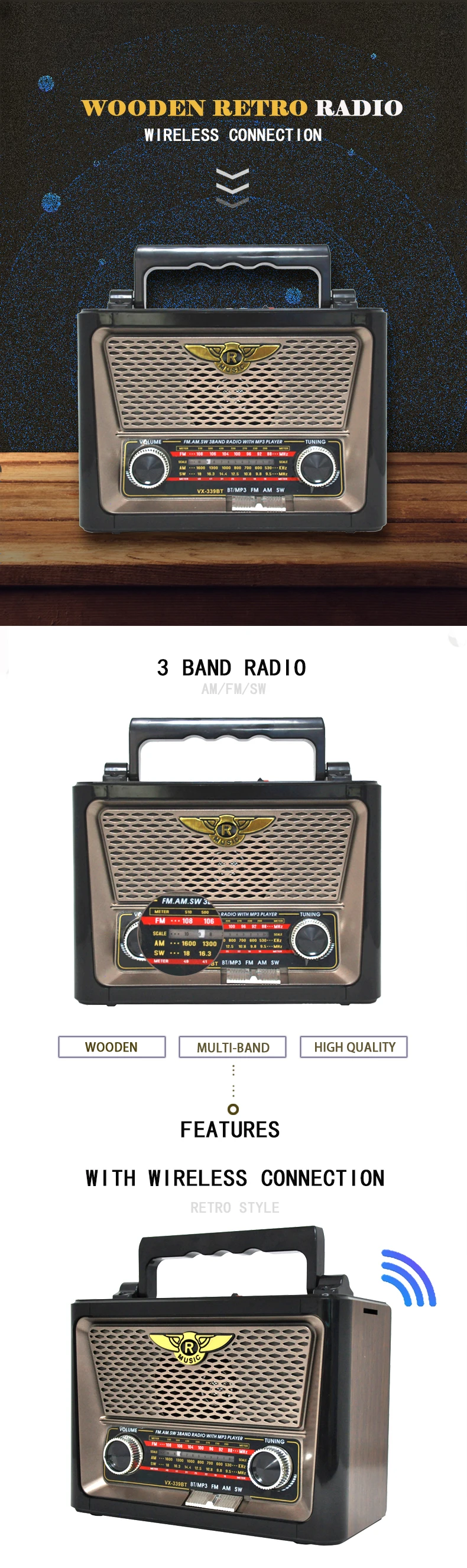 Wholesale Best Multi Band Cheap Portable Am Fm Radio El404silver