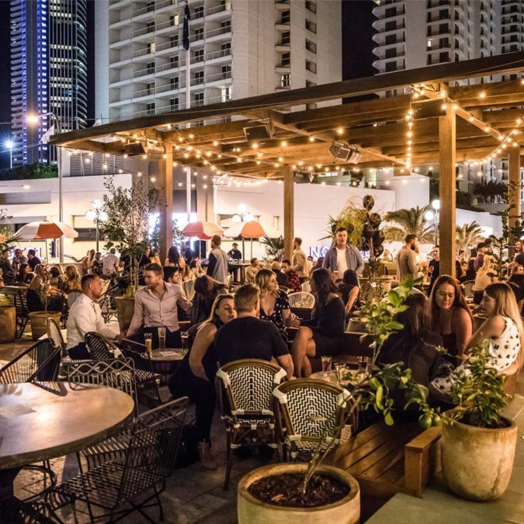 Brand New Garden Dining Room Table And French Aluminum Bistro Outdoor High Back Chair Colored Rattan Wicker Chairs