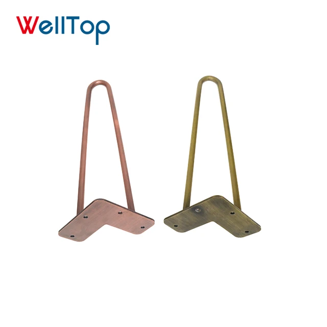 Günstige Raw Stahl Haarnadel Beine 3 Stangen 28 Zoll Eisen Metall