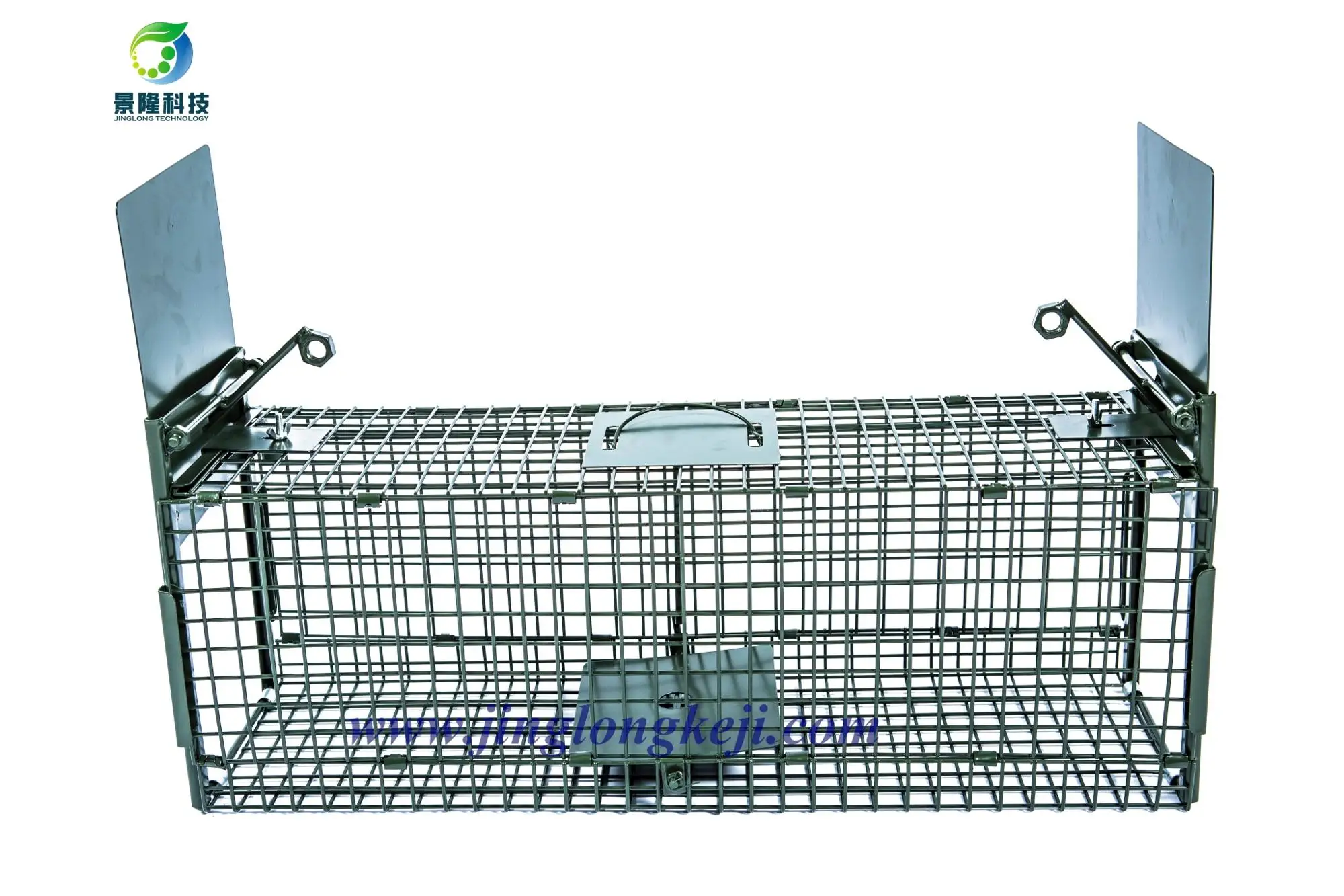 Collapsible Guillotine Twodoor Live Animal Cat Cage Trap Pest Control