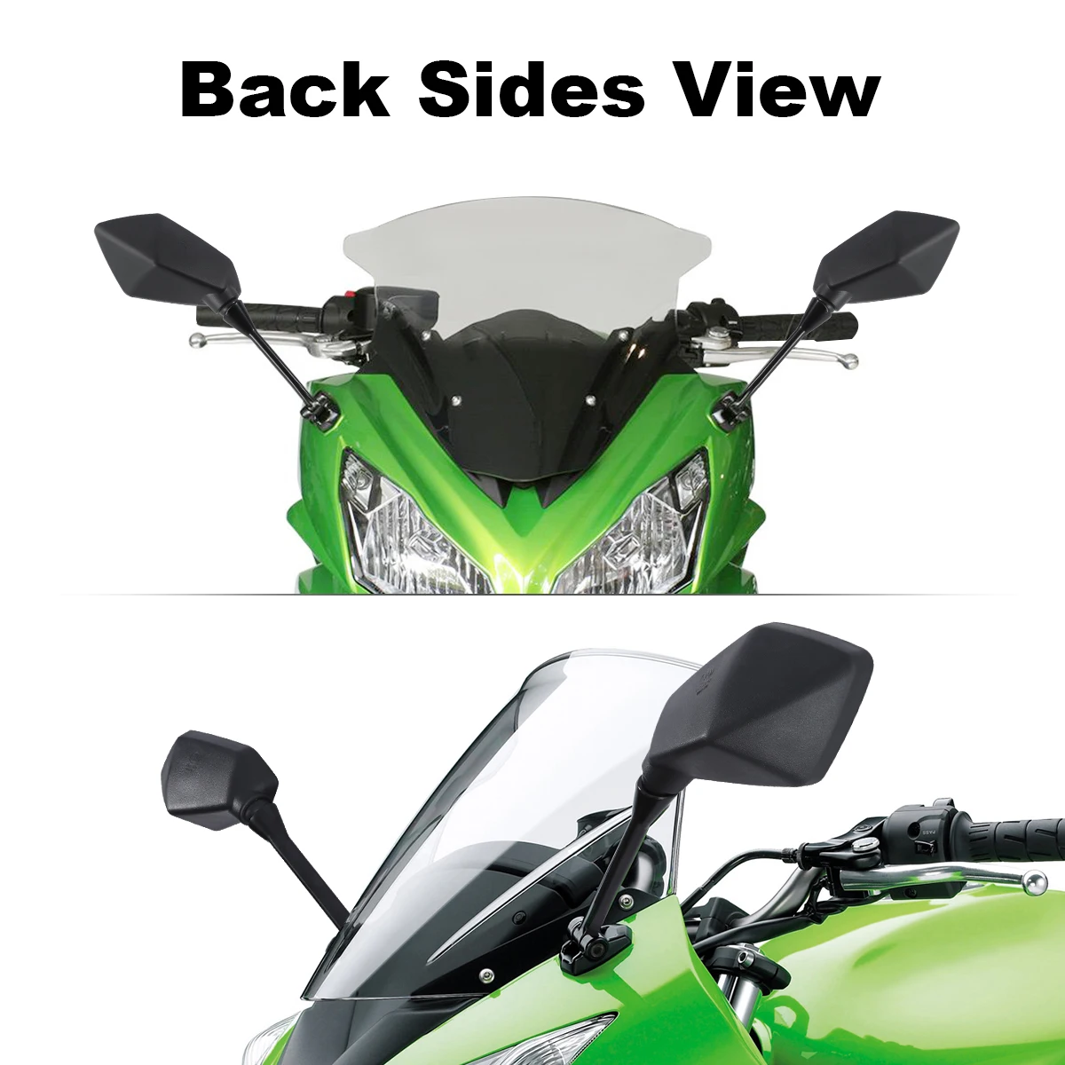 BikeMaster 14-16 Kawasaki EX650 Ninja 650 ABS Mirror Left - Black