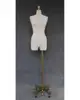 Female upper body dress form fabrics mannequin with multiple bases