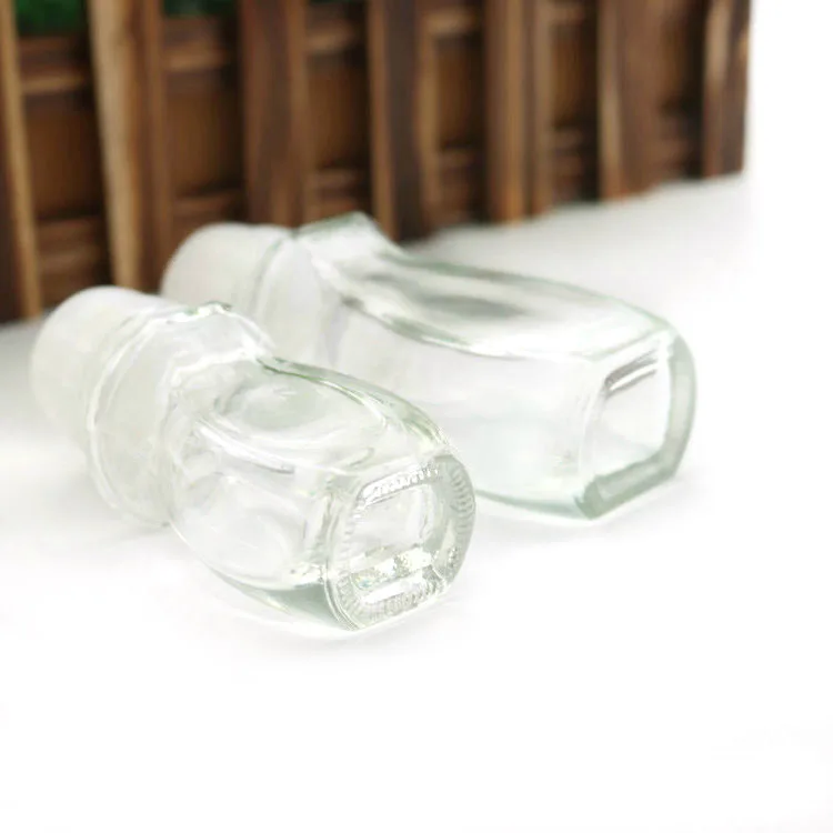 Clear Refillable Glass Rollon Deodorant Bottles Reusable Leakproof