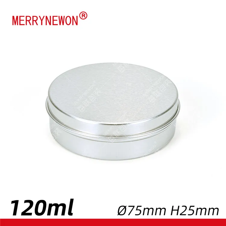 120g/ml spice aluminum metal tin box candy cream jar cosmetic packaging pomade jar