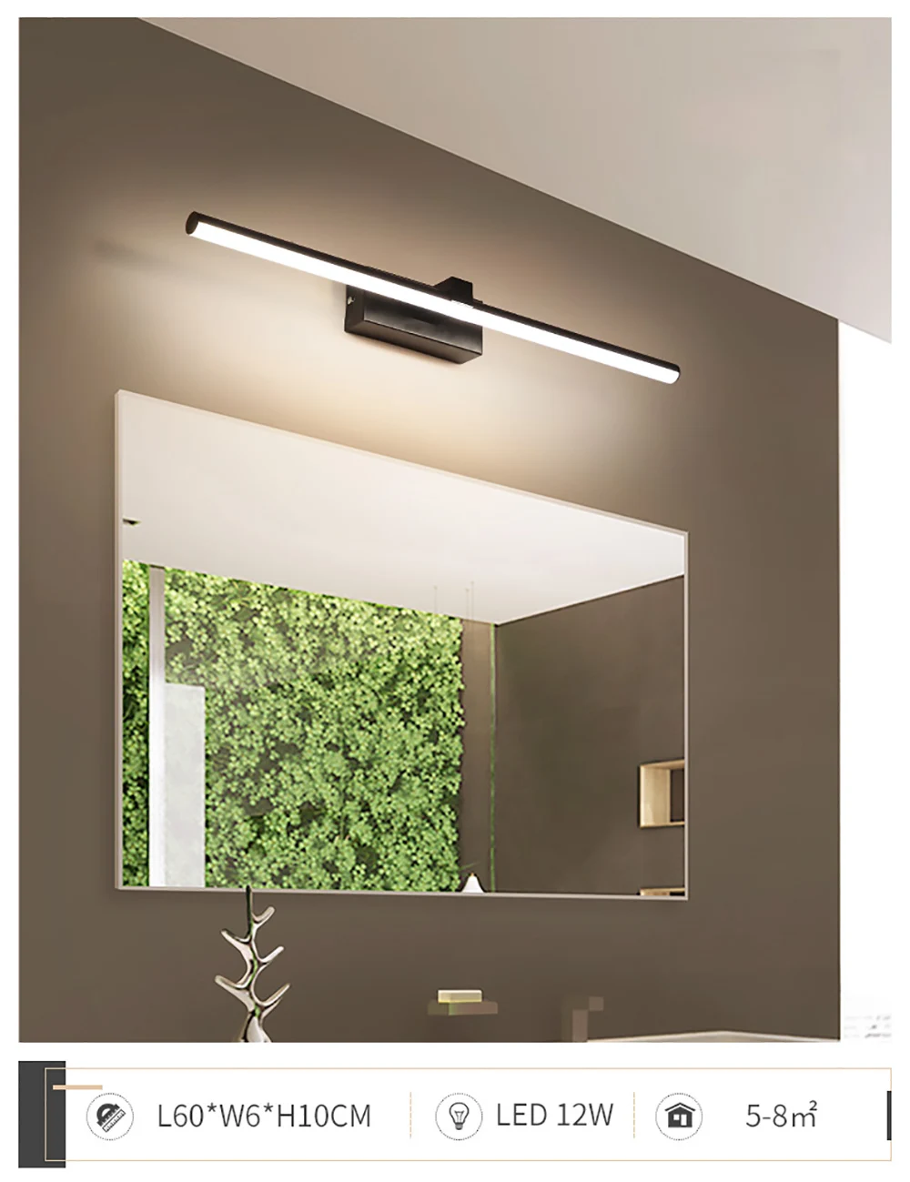 Bathroom wall light 24W 20W 16W 12W 8W vanity mirror LED lamp residential hotel bathroom mirror light