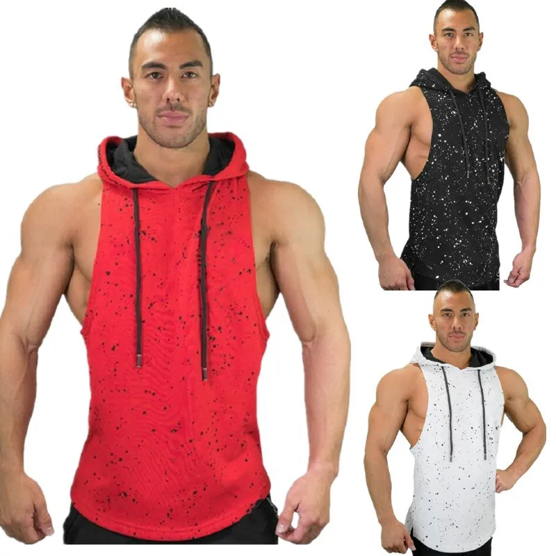Camiseta Con Capucha Sin Mangas ORANDESIGNE Para Hombre – Tops Deportivos Para Gimnasio, Running Y Fitness