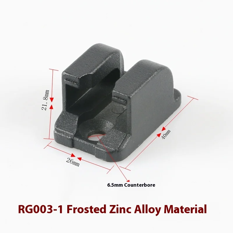 RG001-1-2 Black Cabinet Lock PA Guide 6000 Series Accessory Fittings Connecting Sub-Fixing Piece Cutting Service Included details
