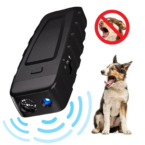 NEW Rechargeable Sonic Dog Cat Repellent Bark Control Device Waterproof Barking Deterrent Outdoor Ultrasonic Dog Repeller Device manufacture