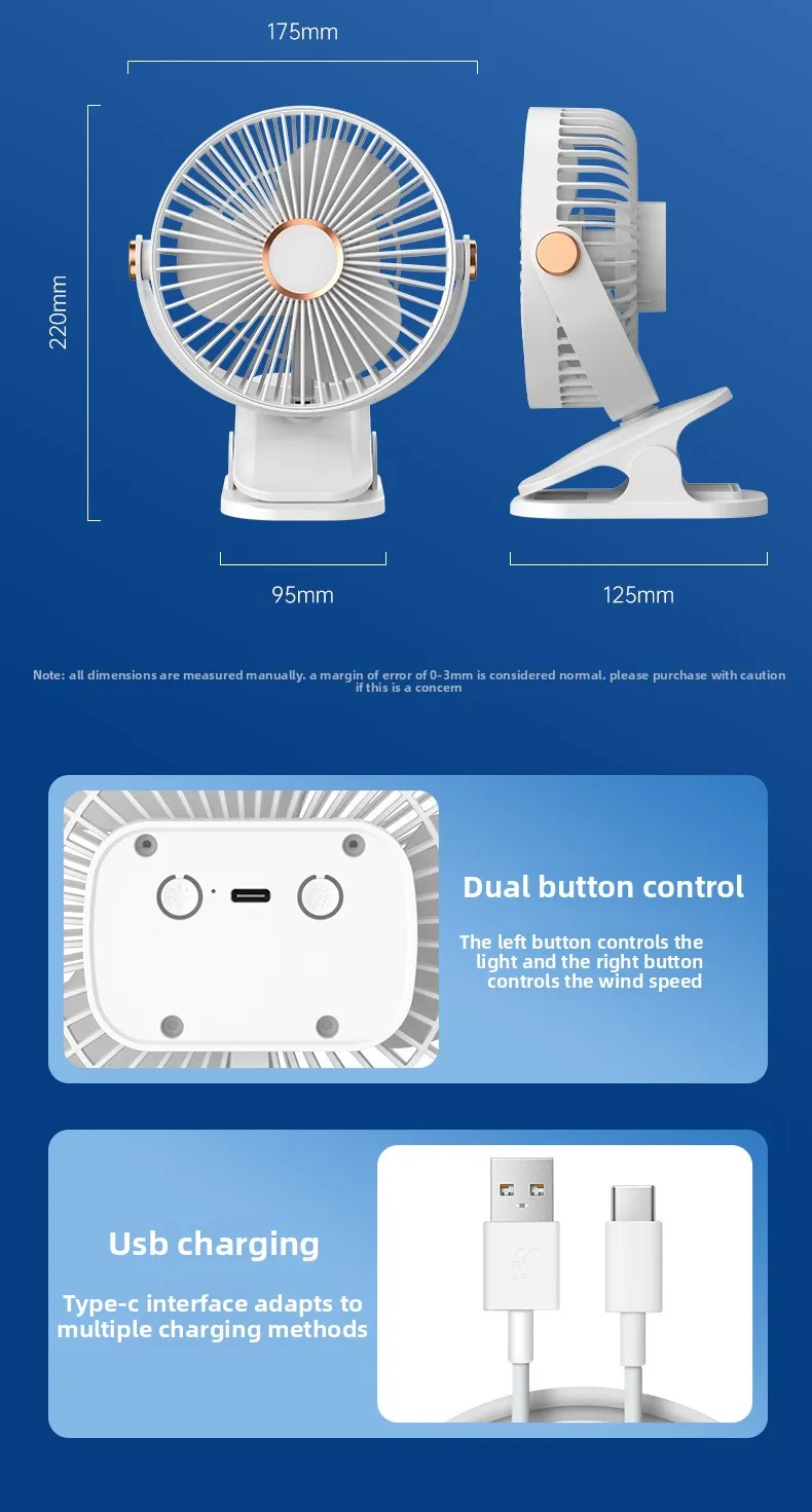 Mini Personal Cooling Fan, USB, Portable - detail 42