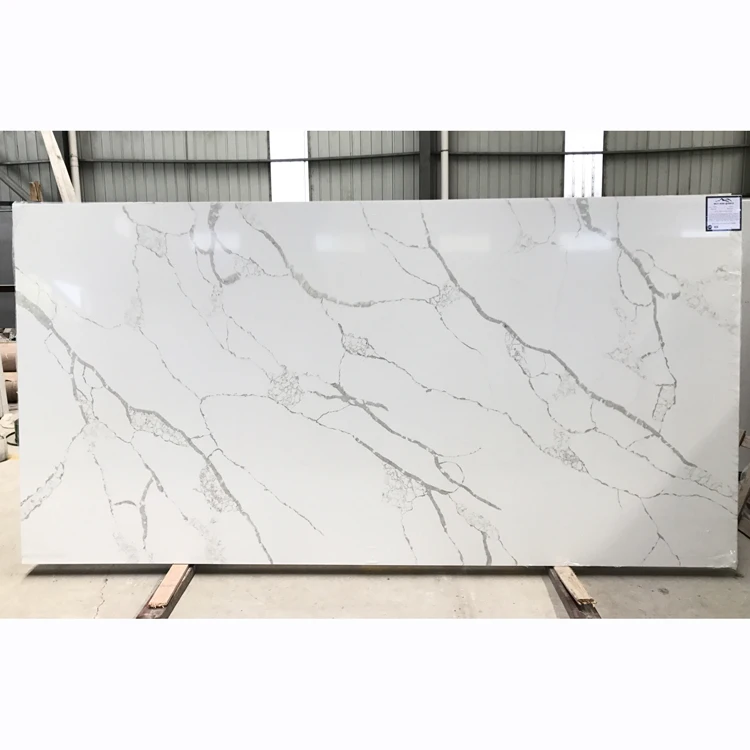 3200x1600 Carrara Countertops Calacatta Quartz Stone Table Top Calacatta  White Artificial Quartz Large Size Quartz Slabs