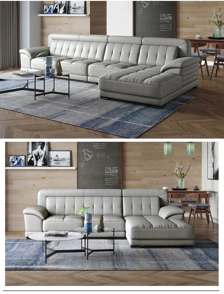 New Model Modern Home Couches Living Room Furniture Leather Sofa Set