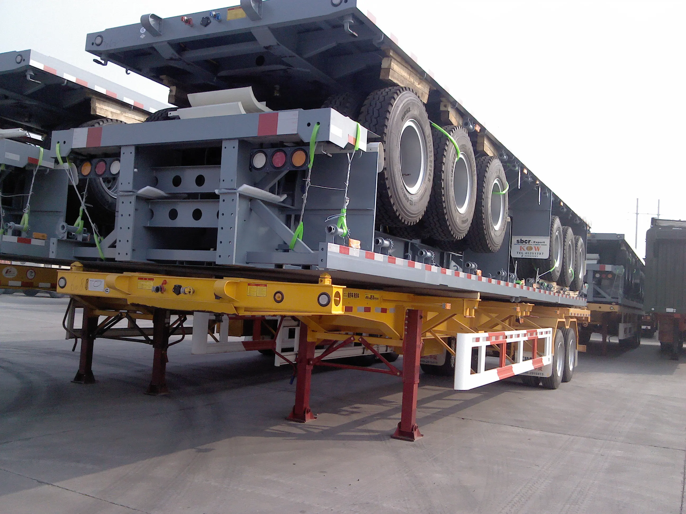 Cimc Huajun Leading Manufacturer 40ft Container Chassis Truck Trailer