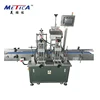 Automatic screw cap linear capping machine with lifter or vibration plate and trigger caps capper