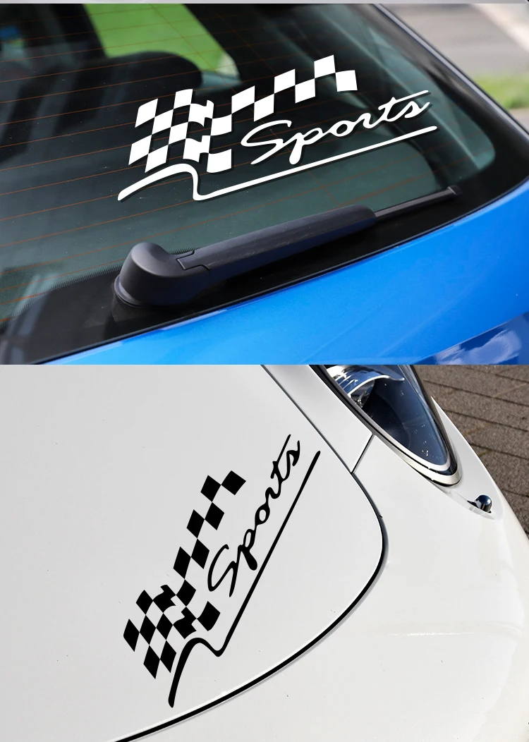 Sports Flag Sticker Vinyl Car Sticker Creative Funny Auto Decals