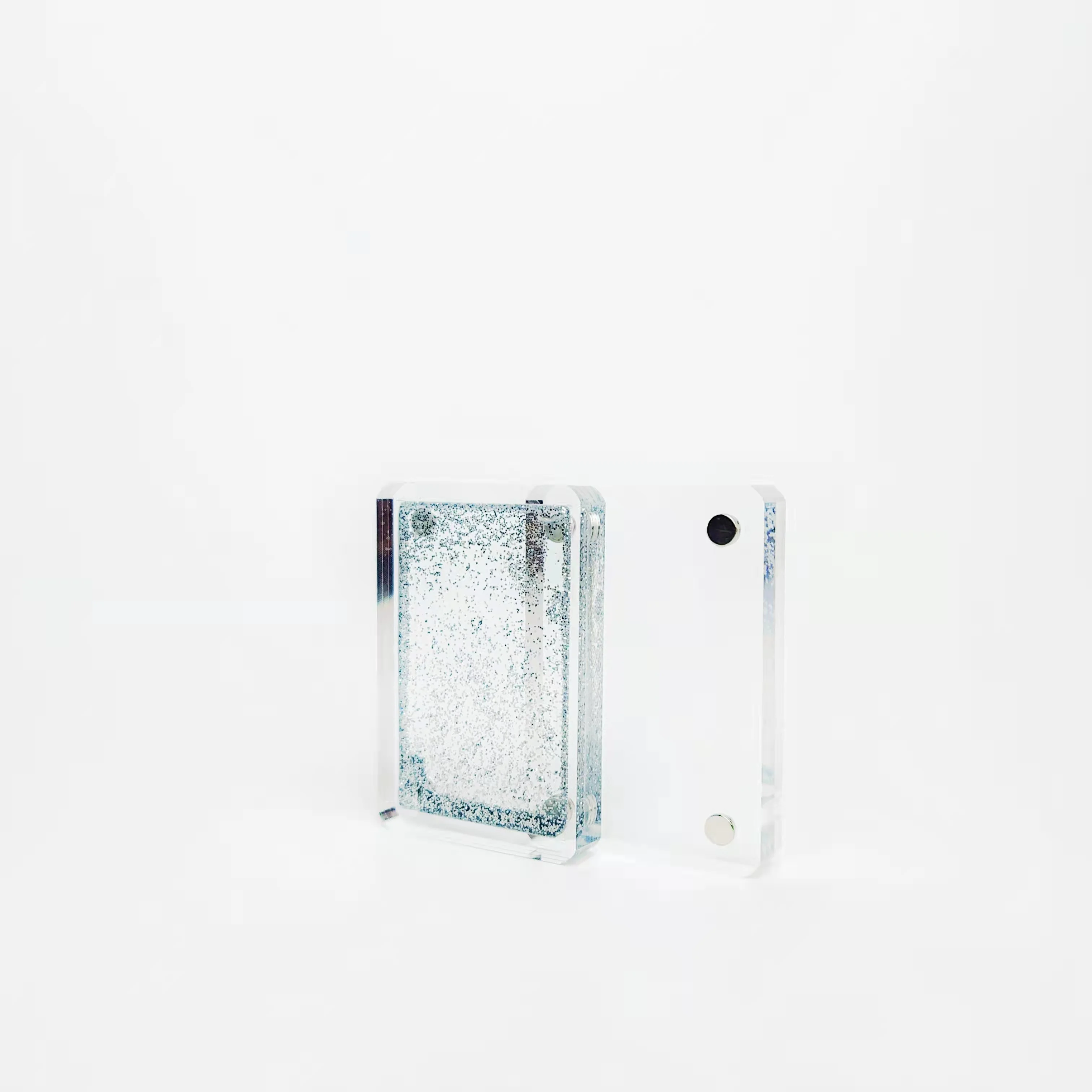 Oem Accept Custom Transparent Acrylic Quicksand Mini Photo Frame