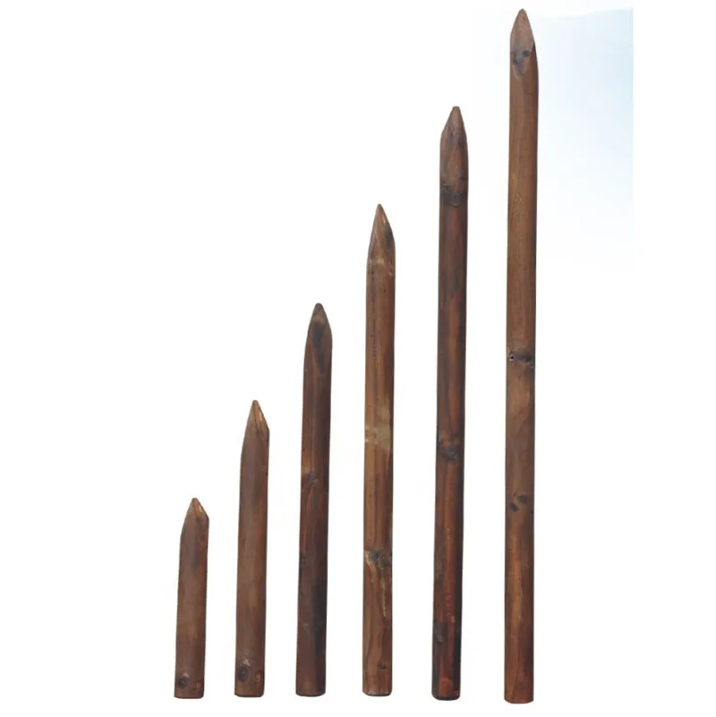 Wooden Pole Wood Stake Garden Stake Vegetable Support Wooden Fence