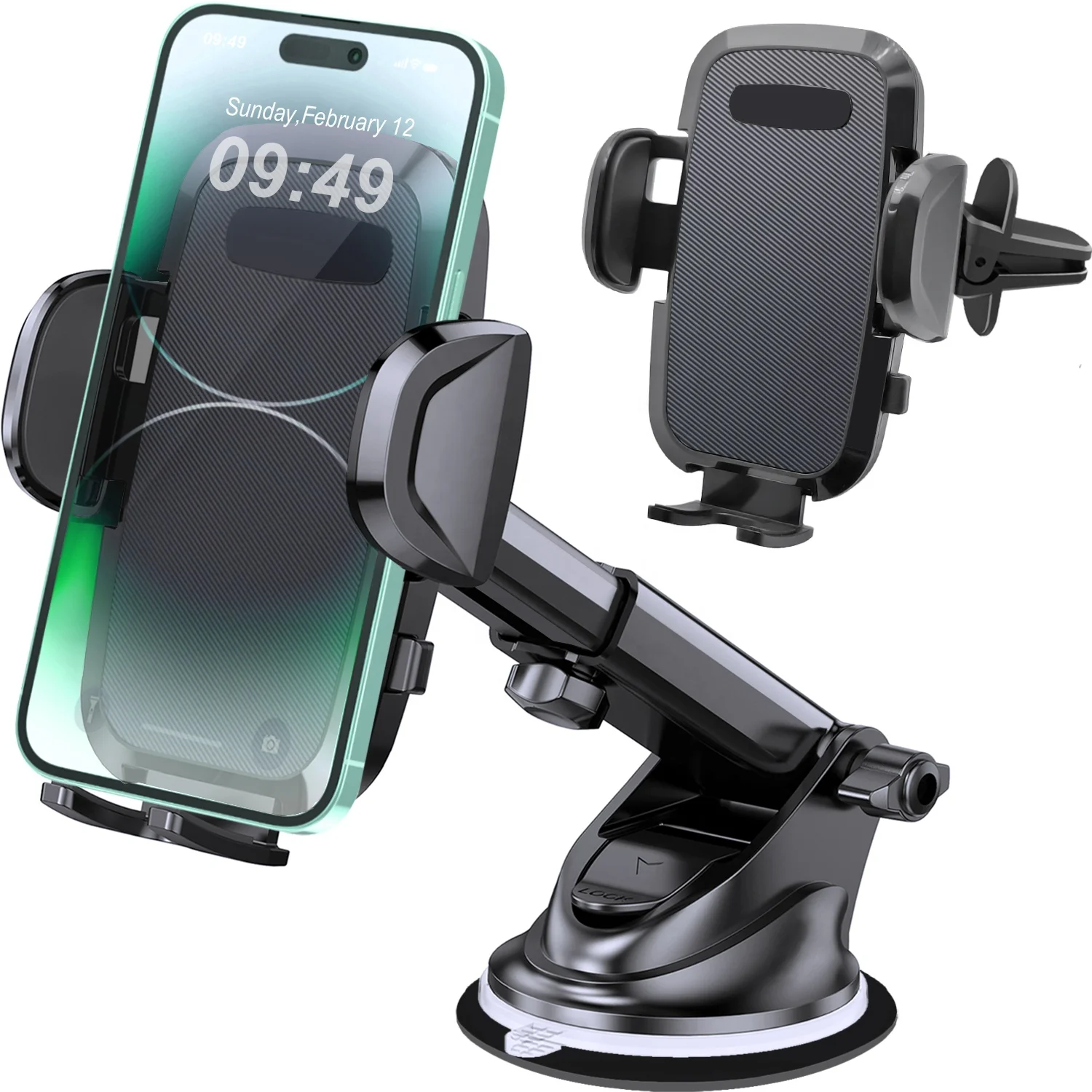 Phone Holder Car,Car Phone Holder Suitable For Car Dashboard/windshield ...