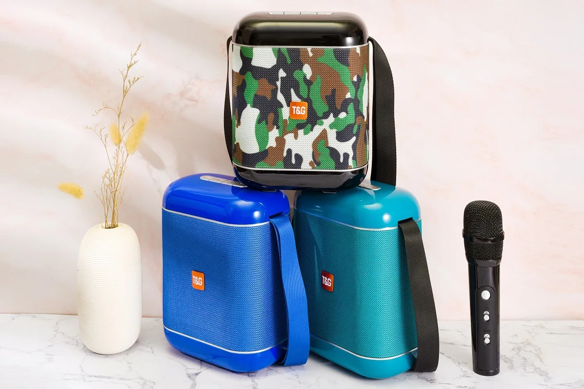 TG523K wireless Karaoke Bluetooth speaker Outdoor portable handheld card square dance subwoofer booth stereo - ANKUX.COM