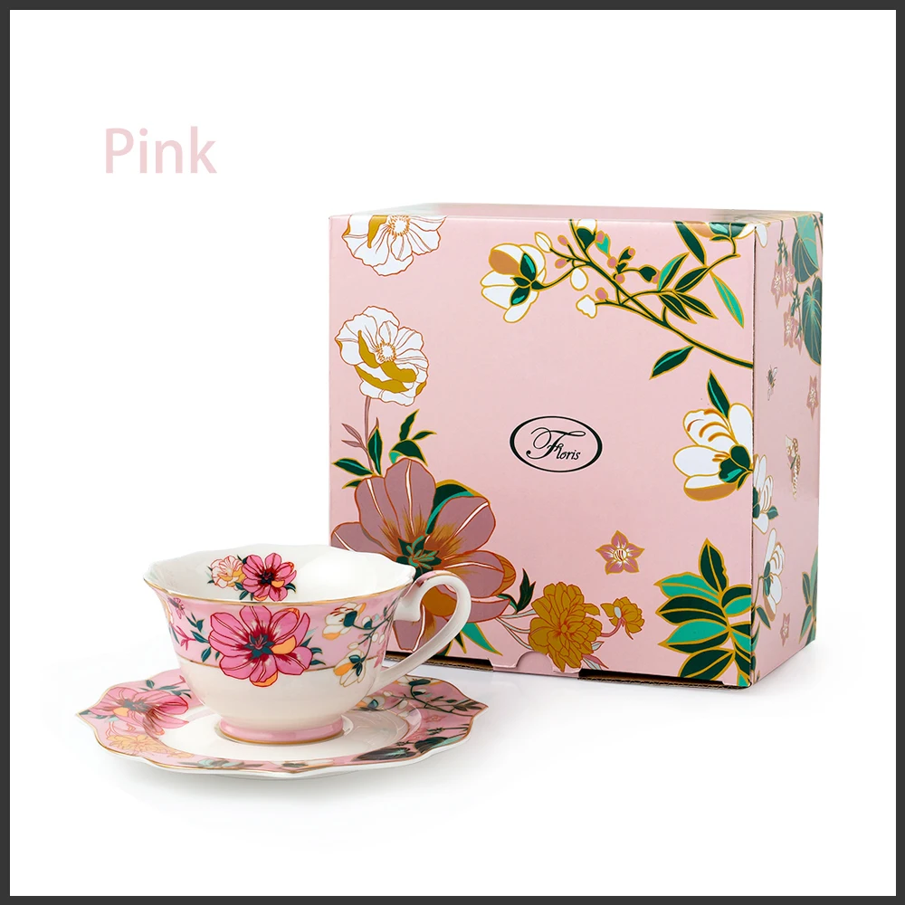 220cc porcelain cup and saucer bone china coffee cup with gold design tea cup set manufacture