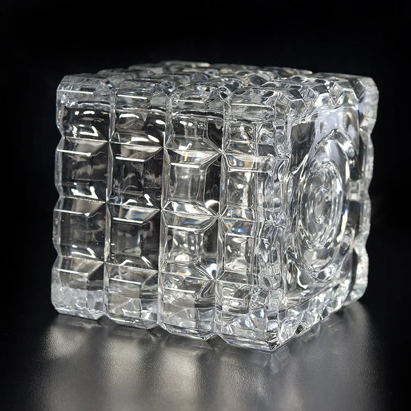 Luxury Glass Candle container tealight candle jars home decoration wholesales